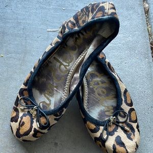 Sam Edelman Felicia ballet Flats-leopard nude 6.5